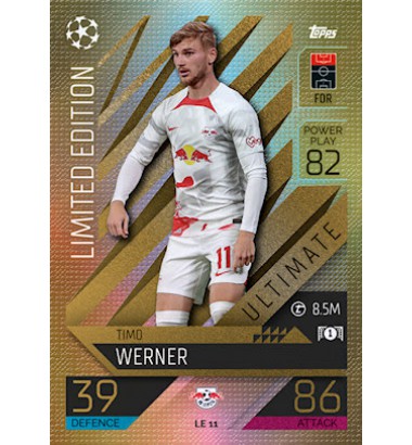 Topps Match Attax Extra Champions League 2022/2023 Limited Edition Timo Werner (RB Leipzig)